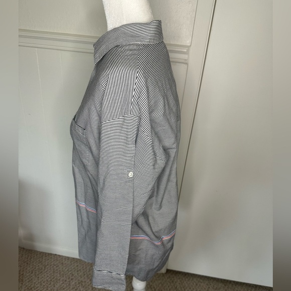 J.Crew Black and White Casual Button Down Shirt size 8 - Picture 5 of 7